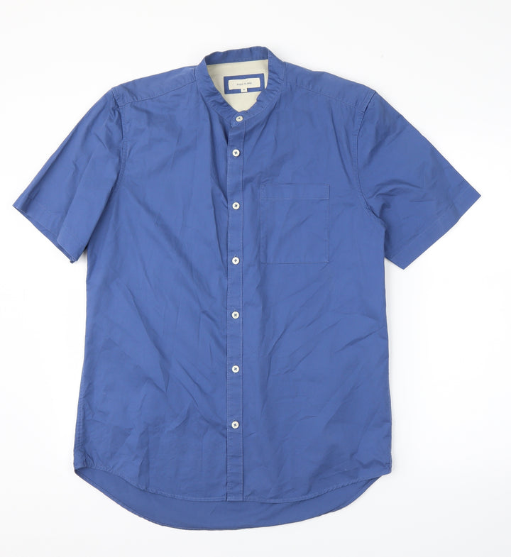 River Island Mens Blue    Button-Up Size M