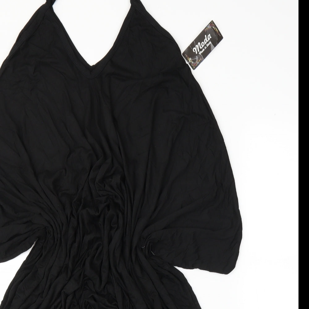 Moda Womens Black   Romper One-Piece Size L