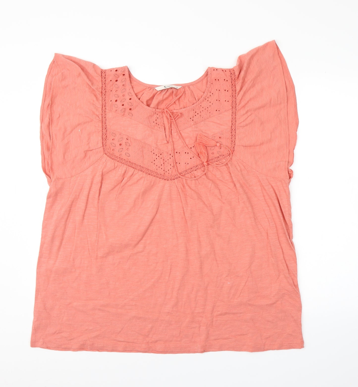 TU Womens Pink   Basic Blouse Size 20