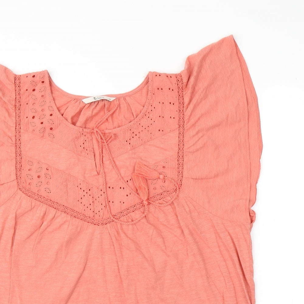 TU Womens Pink   Basic Blouse Size 20