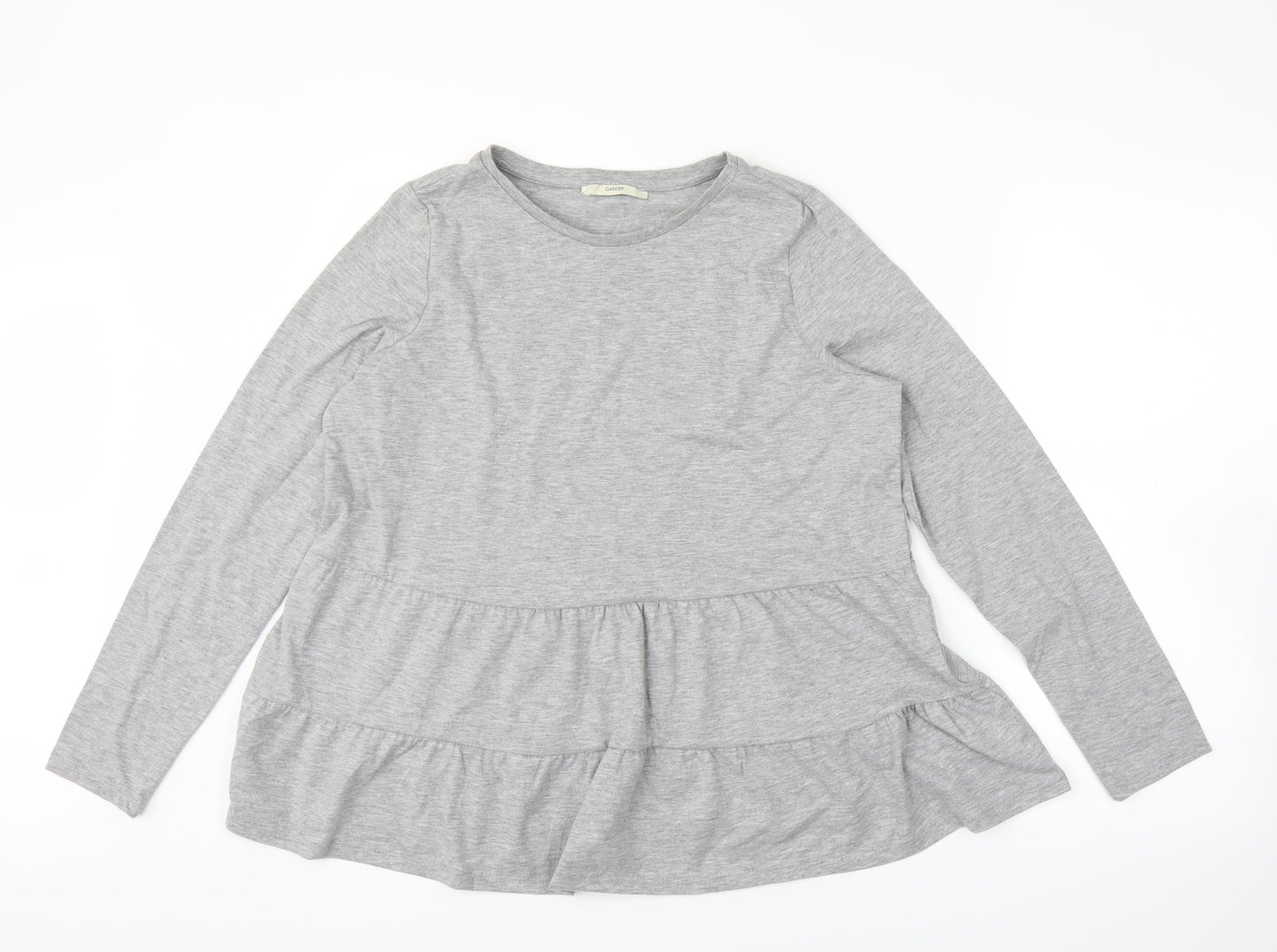 George Womens Grey   Tunic Blouse Size 12