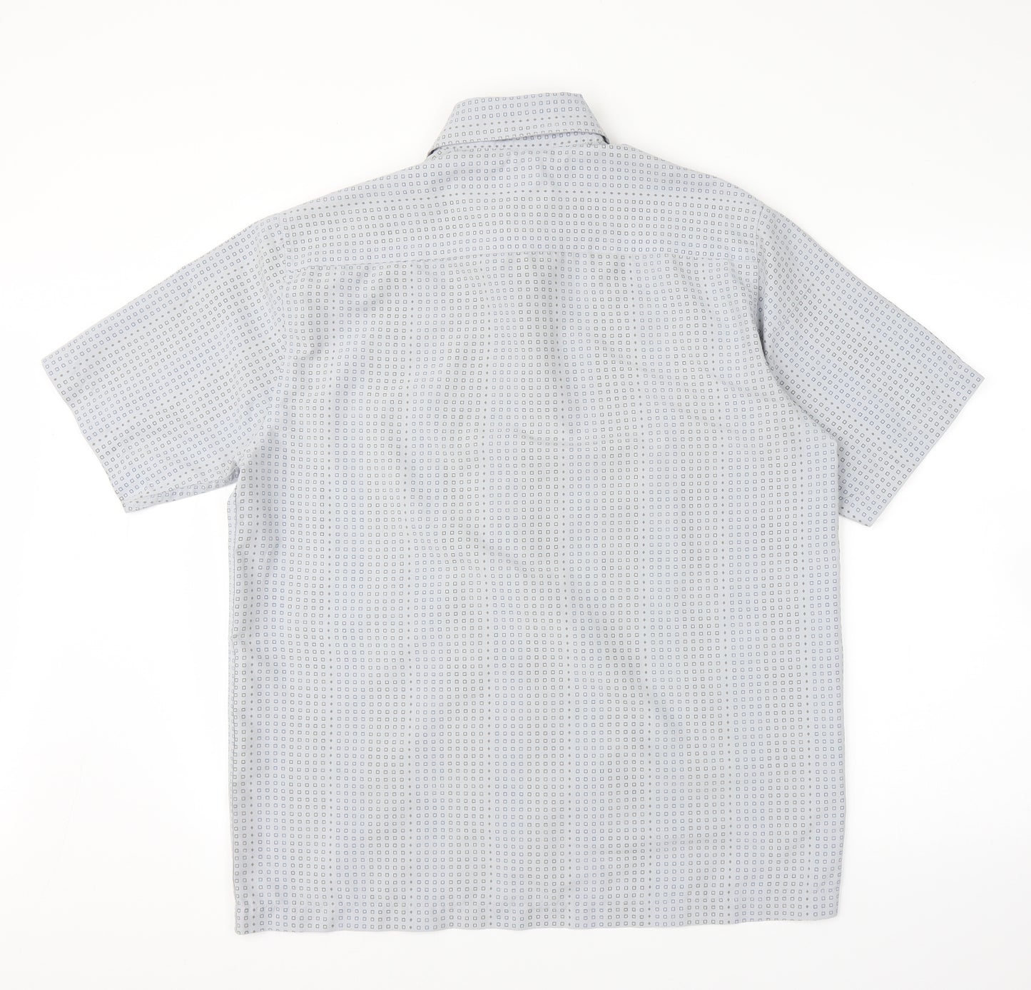George Mens Blue Check   Button-Up Size M
