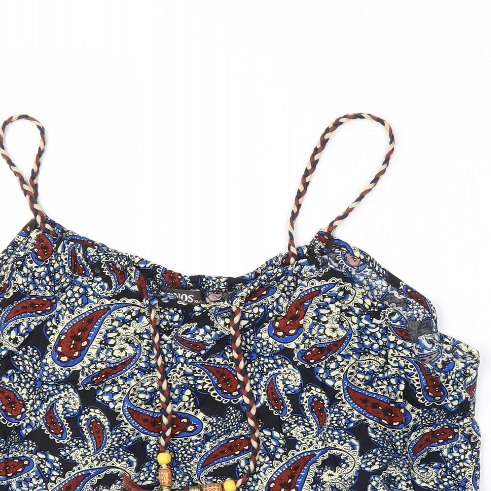 Conos Womens Multicoloured Paisley  Camisole Blouse Size XL