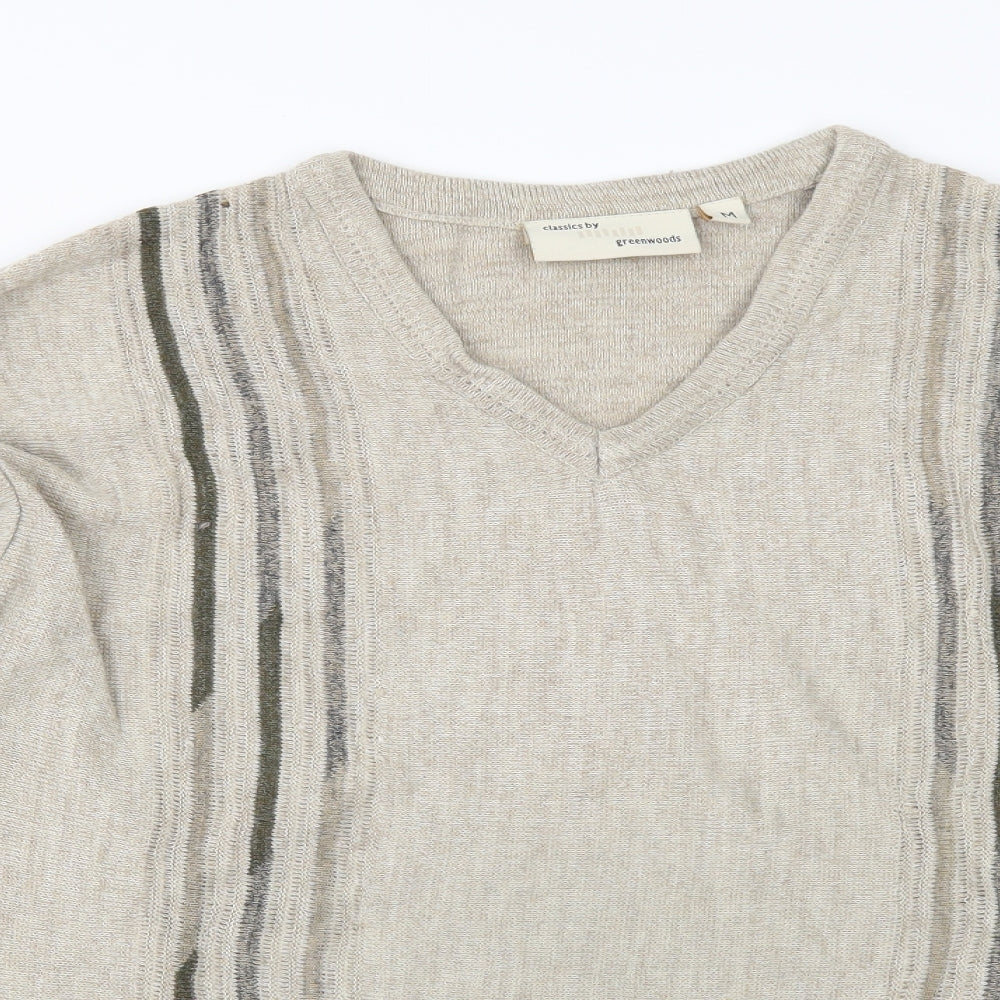 Greenwoods Mens Beige   Pullover Jumper Size M