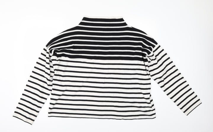 New Look Womens White Pullover Jumper Size L