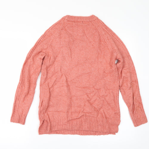 Marks and Spencer Womens Orange   Pullover Jumper Size XS