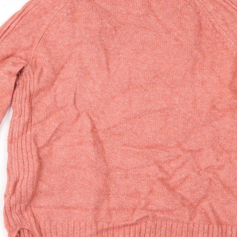 Marks and Spencer Womens Orange   Pullover Jumper Size XS