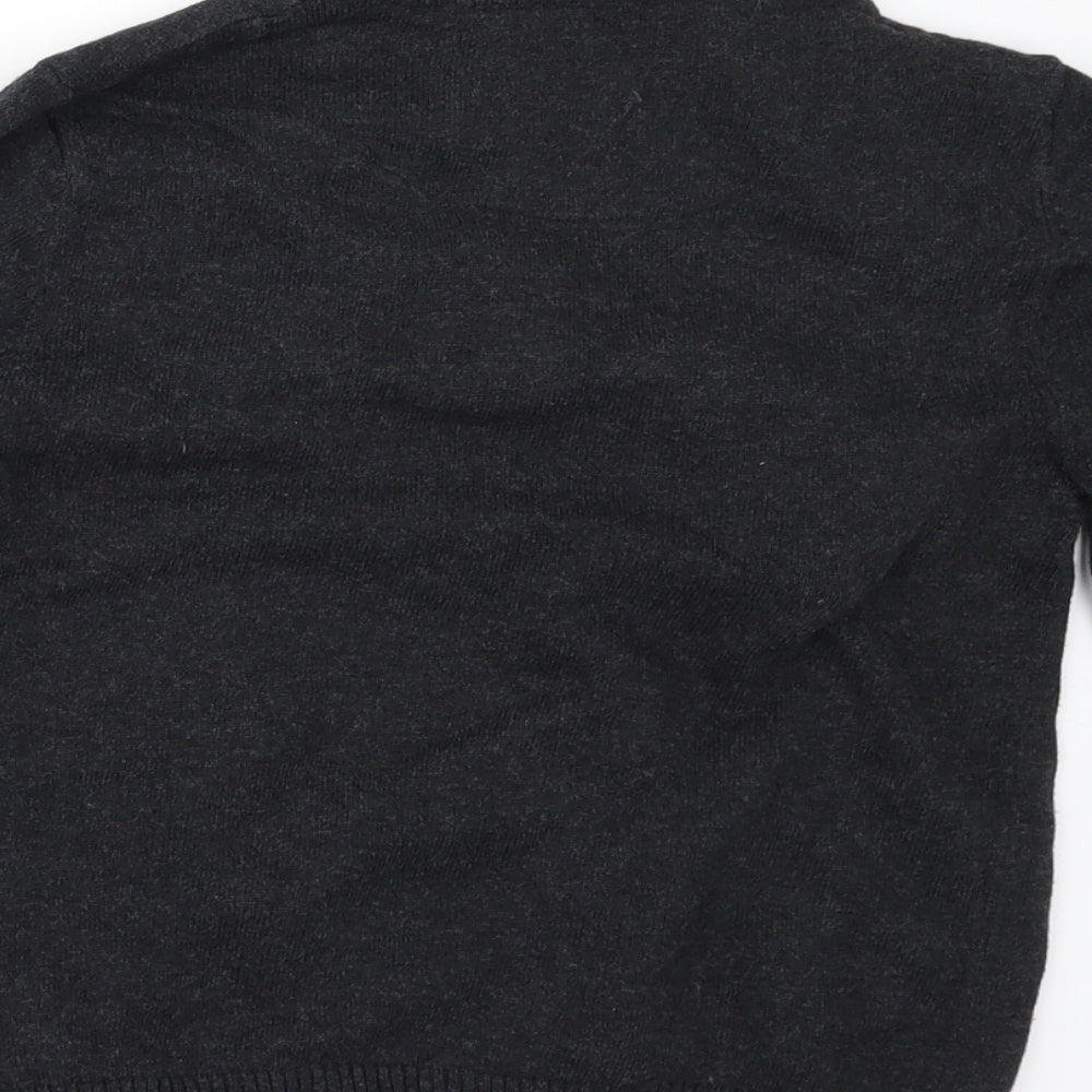 George Boys Grey   Pullover Jumper Size 5-6 Years  - shirt collar