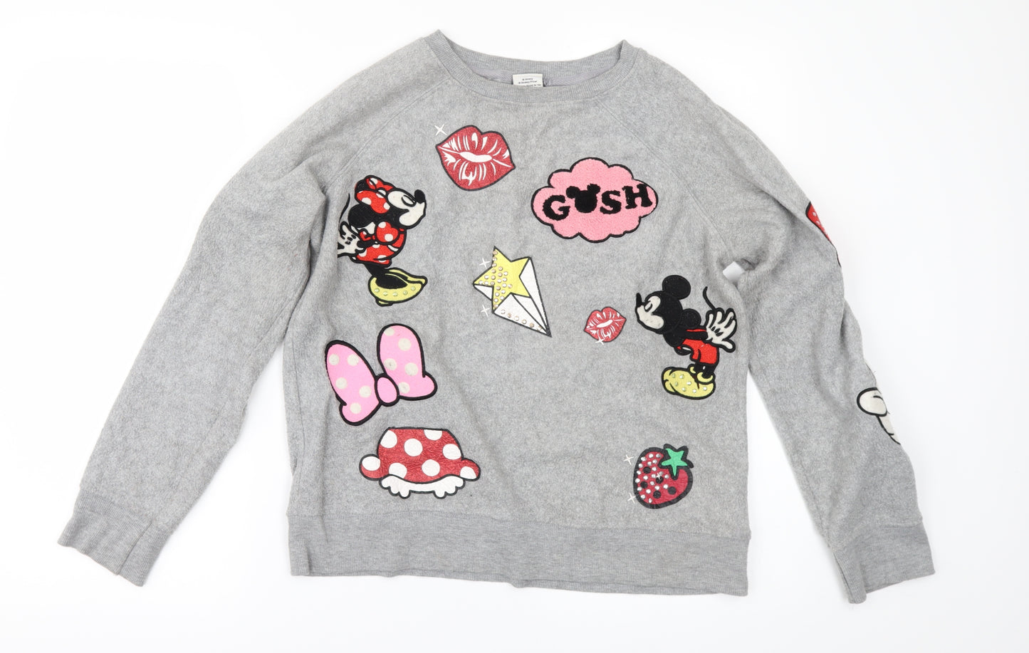 Primark Womens Grey   Pullover Sweatshirt Size 10  - disney