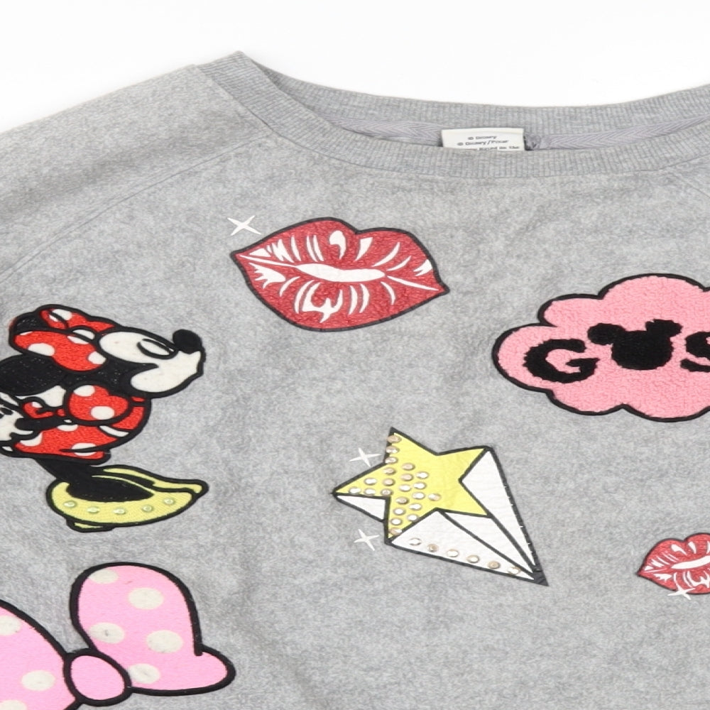 Primark Womens Grey   Pullover Sweatshirt Size 10  - disney