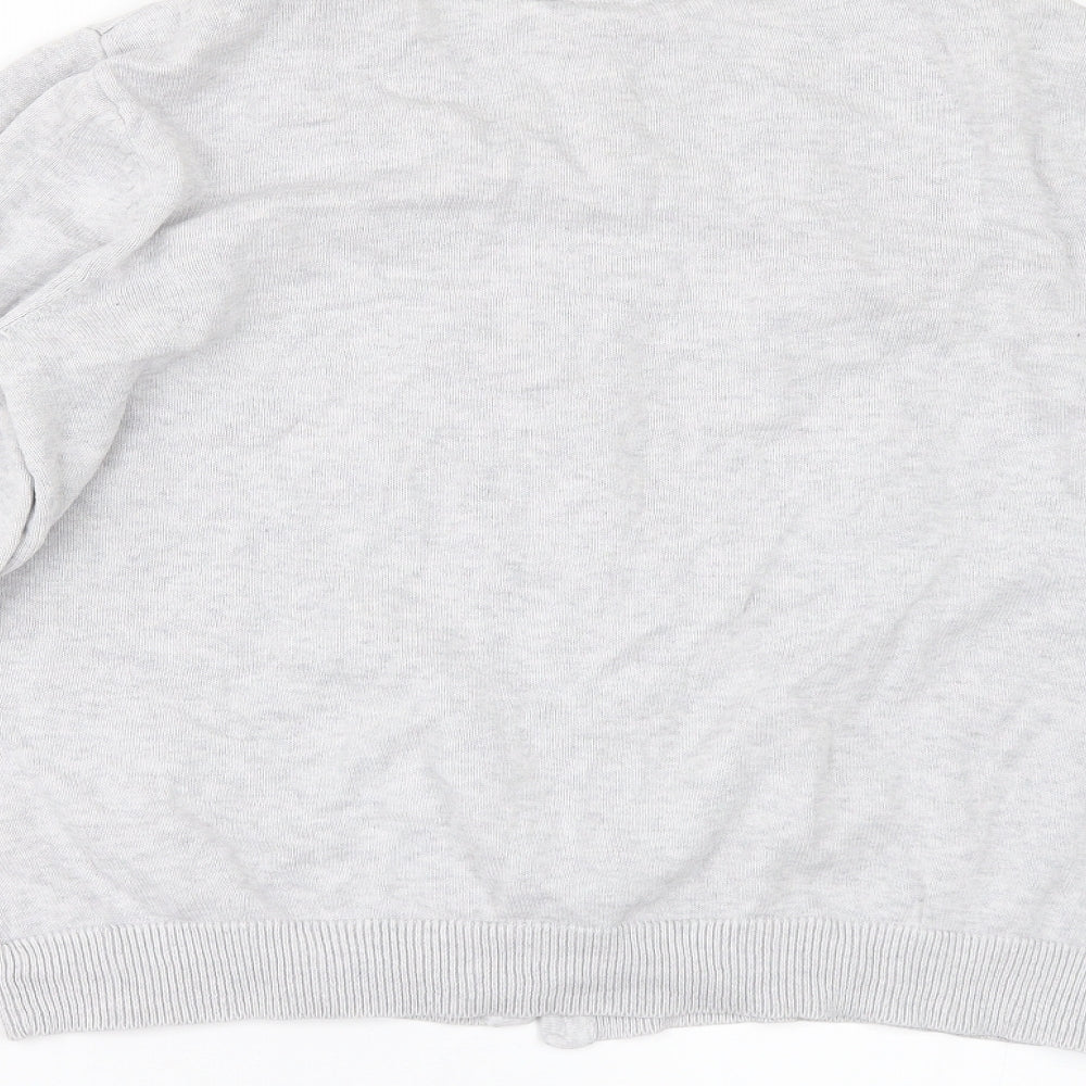 H&M Womens Grey   Cardigan Jumper Size M