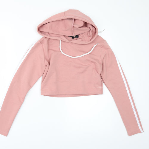 Misspap Womens Pink   Pullover Hoodie Size 8  - cropped hoodie