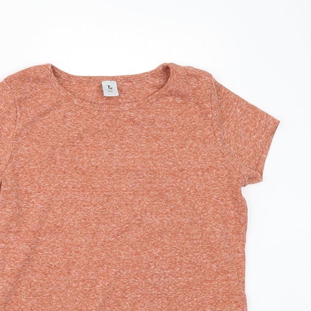 TU Girls Orange   Basic T-Shirt Size 12 Years