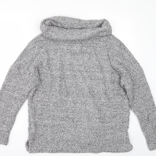 NEXT Womens Grey Solid Fleece Top Pyjama Top Size S