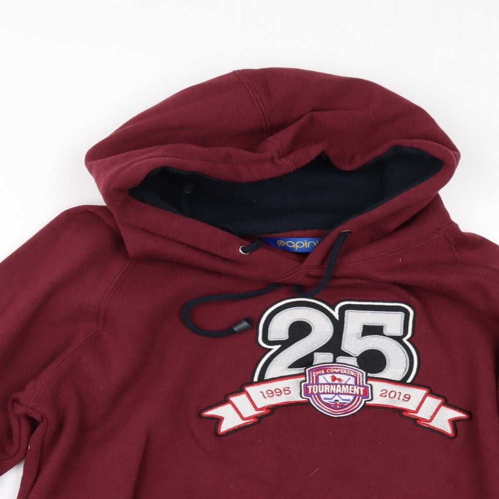 papini Womens Red   Pullover Hoodie Size S
