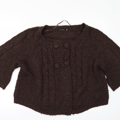 Primark Womens Brown   Cardigan Jumper Size 16
