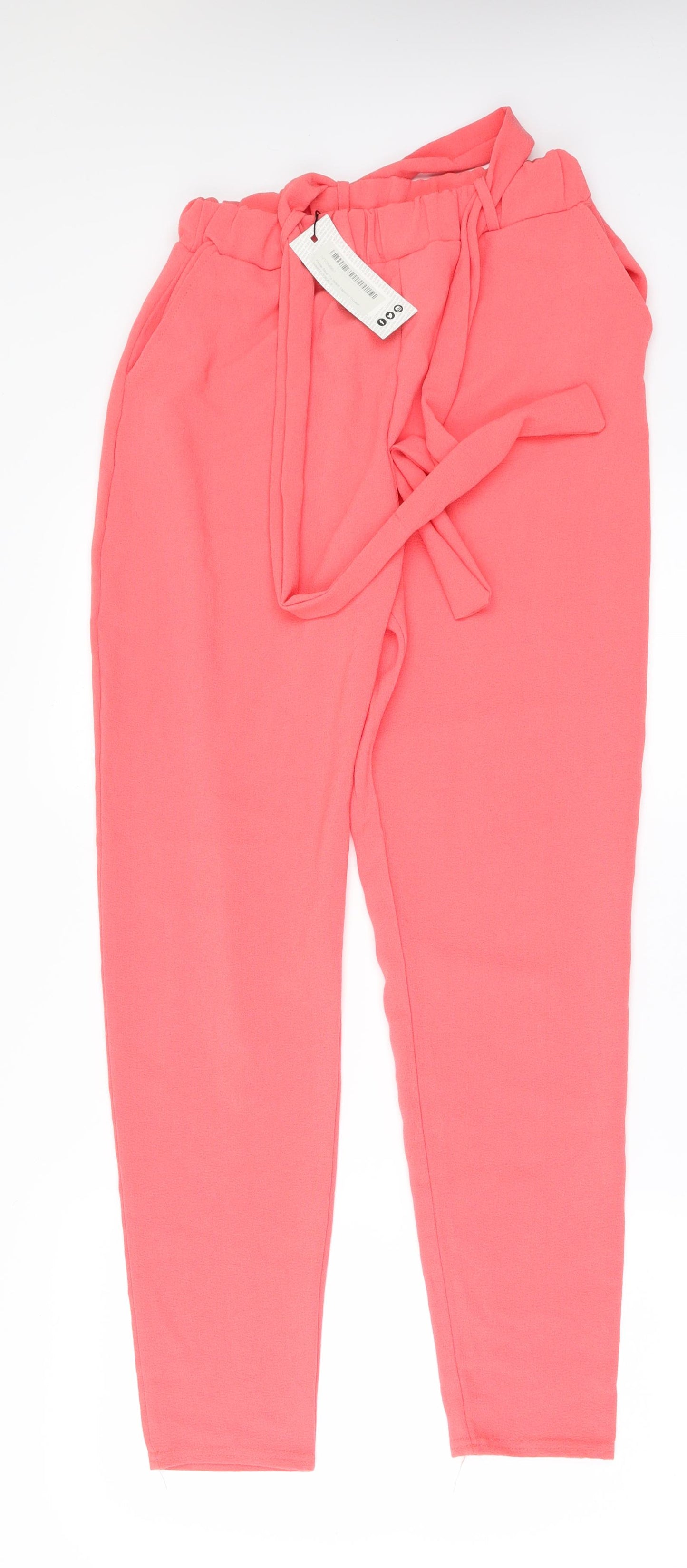 Boohoo Womens Pink   Trousers  Size 8 L28 in