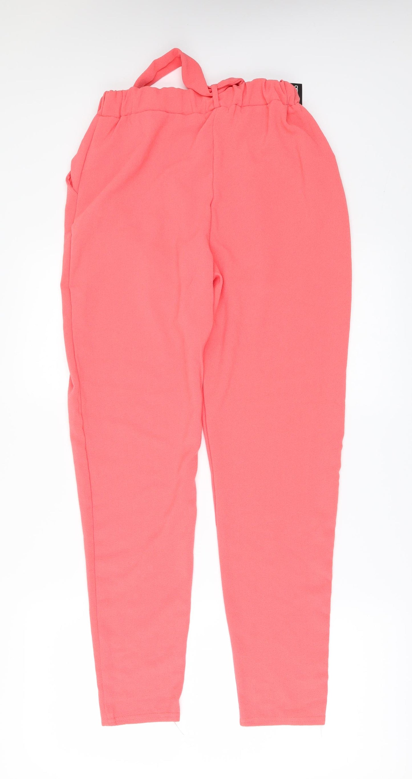Boohoo Womens Pink   Trousers  Size 8 L28 in