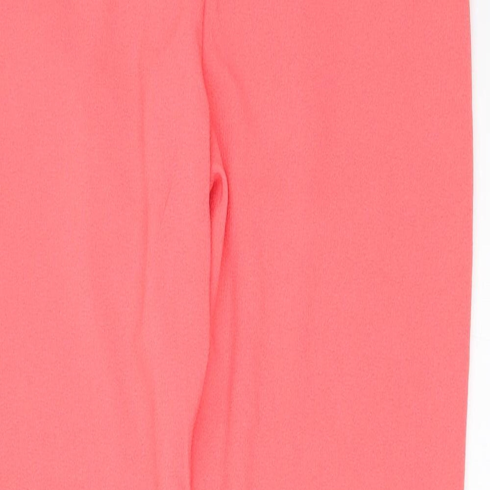 Boohoo Womens Pink   Trousers  Size 8 L28 in