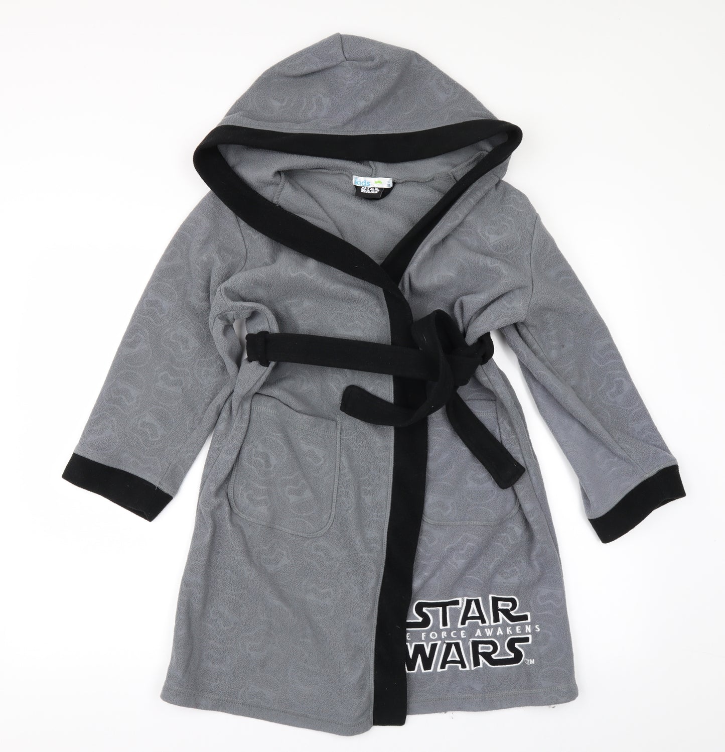 M&Co Boys Grey Solid   Gown Size 7-8 Years  - STAR WARS