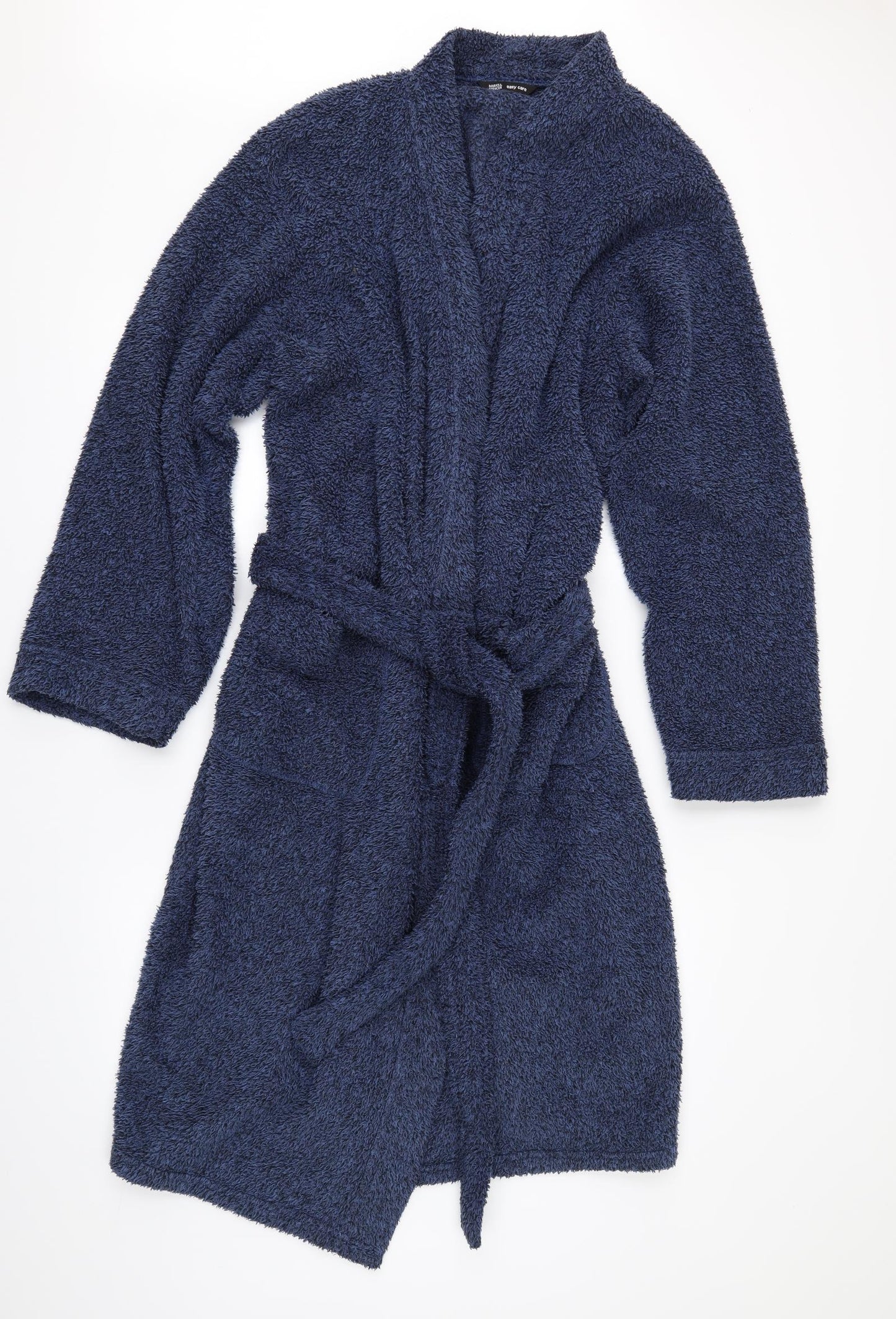 Marks and Spencer Mens Blue Solid   Robe Size M