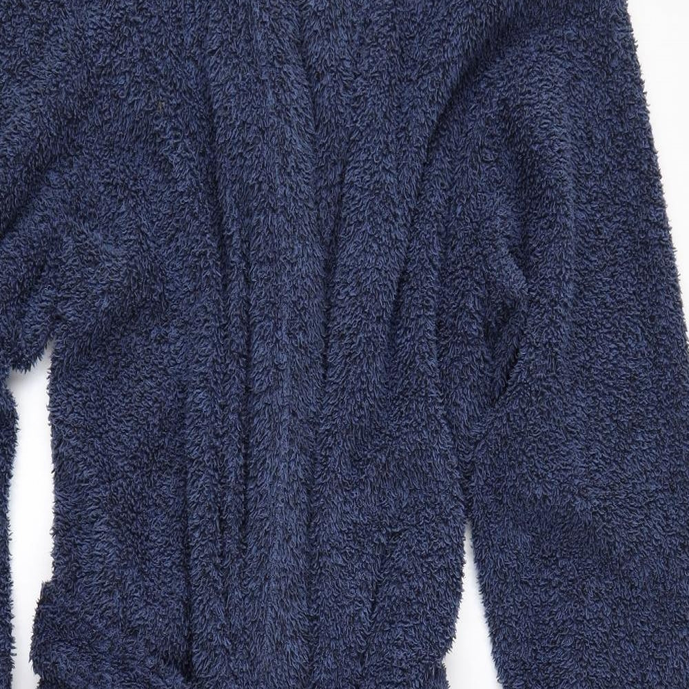 Marks and Spencer Mens Blue Solid   Robe Size M