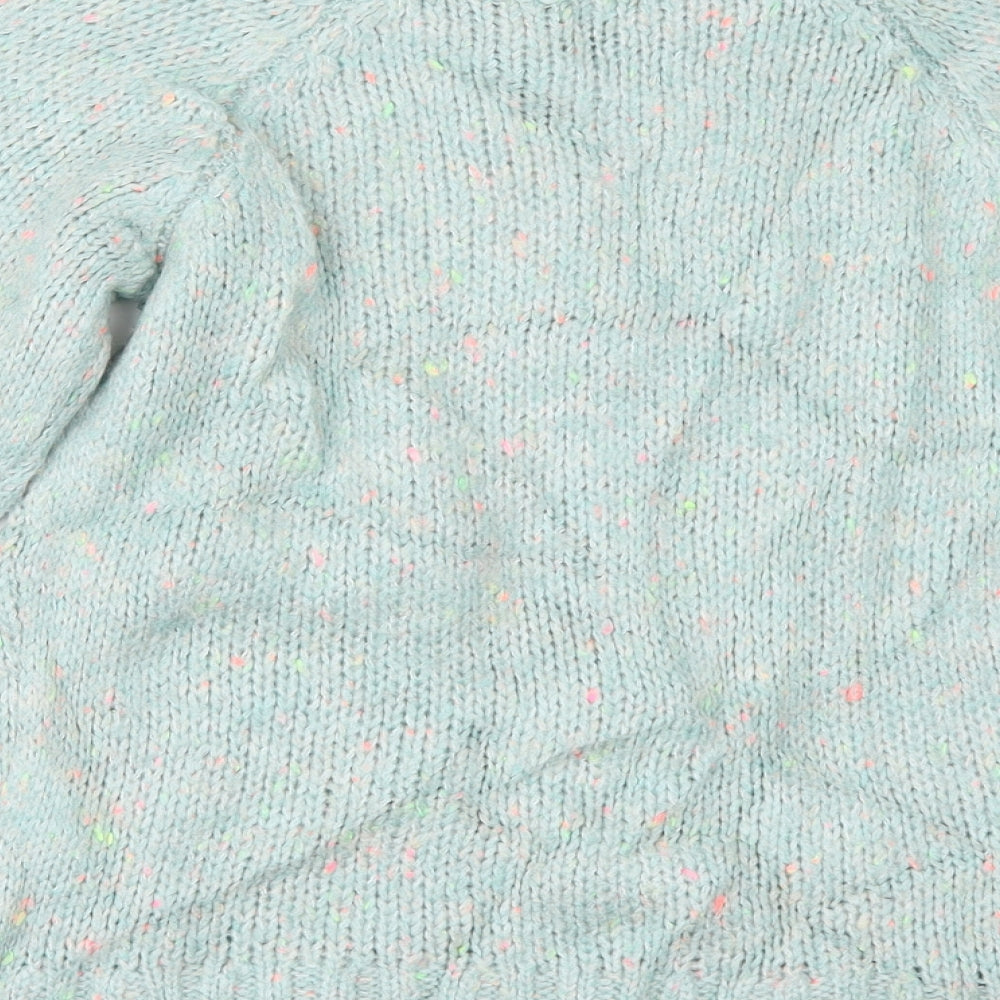 F&F Girls Green   Pullover Jumper Size 9-10 Years