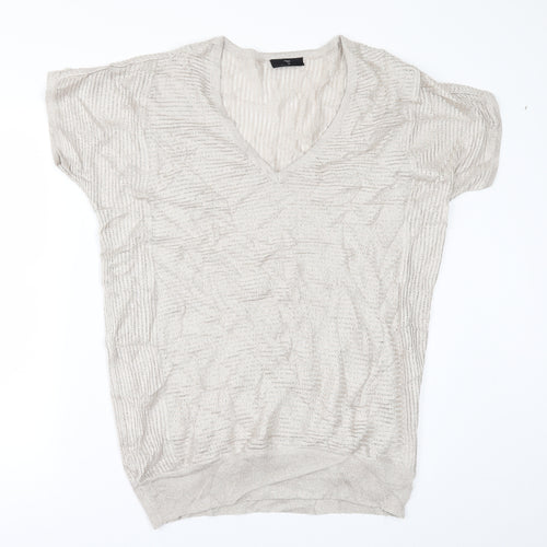 Wallis Womens Gold   Pullover Jumper Size M