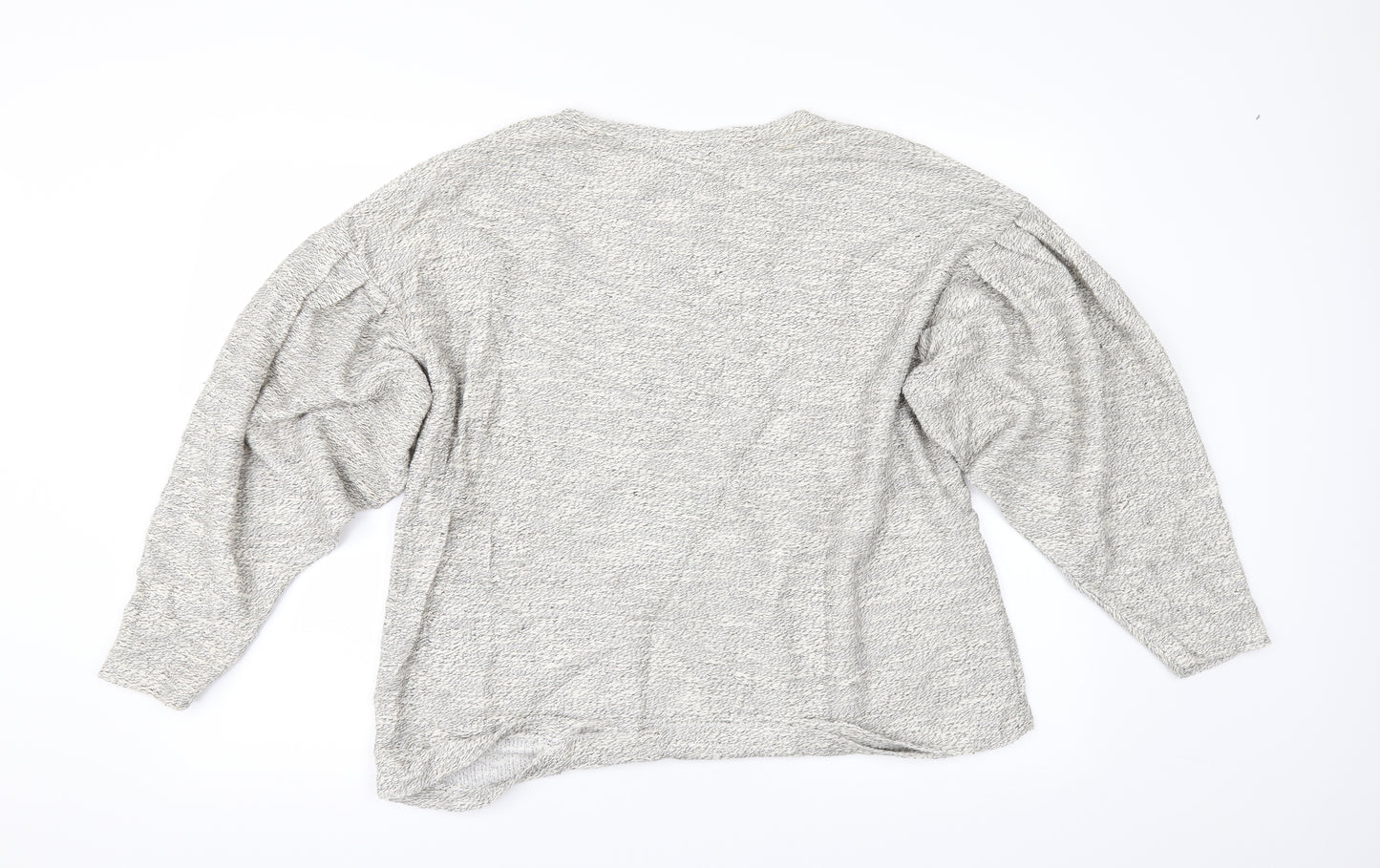 New Look Womens Grey   Pullover Jumper Size M  - PUFF SLEEVE