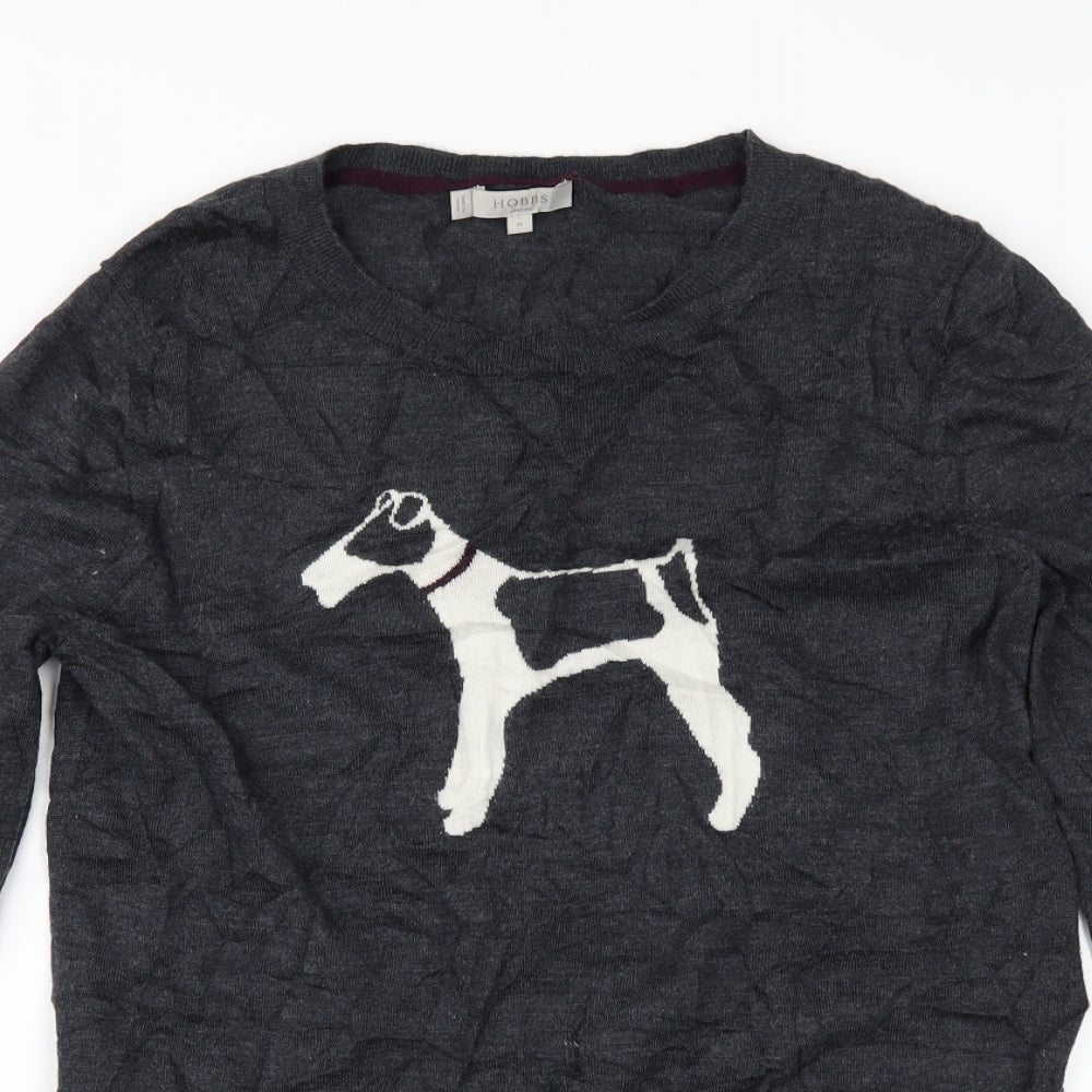 Hobbs Womens Grey   Pullover Jumper Size M