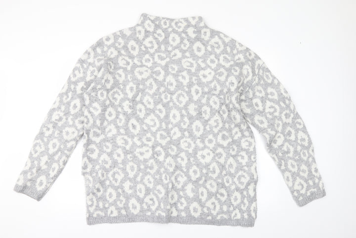Nutmeg Womens Grey   Pullover Jumper Size 16