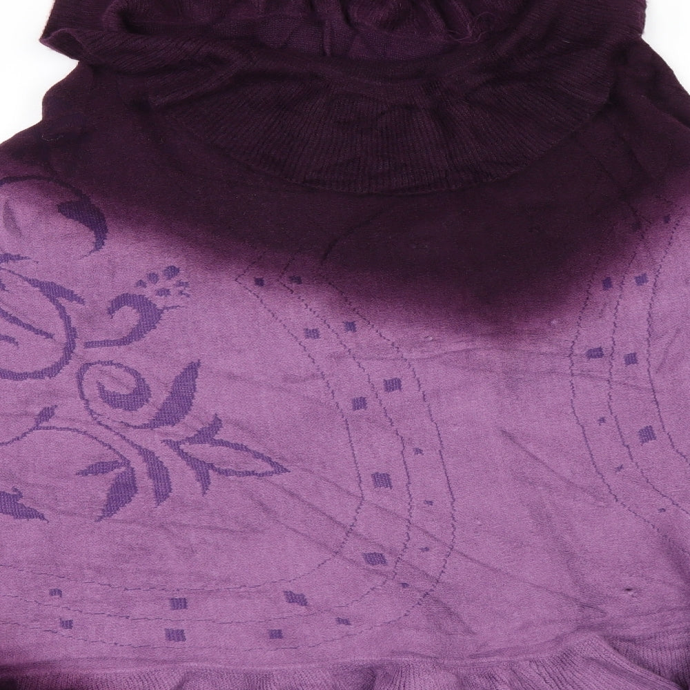 Preworn Womens Purple   Jacket Poncho One Size