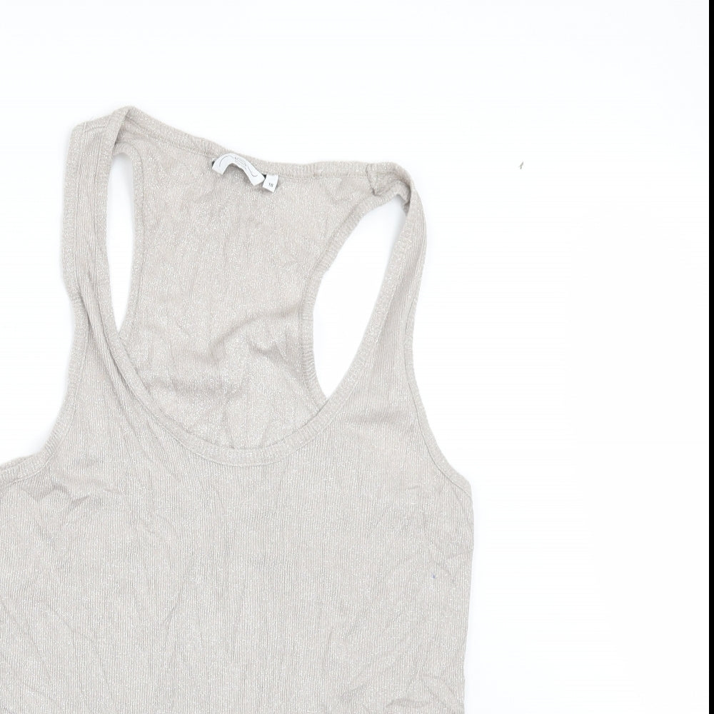 New Look Womens Beige   Basic T-Shirt Size 18