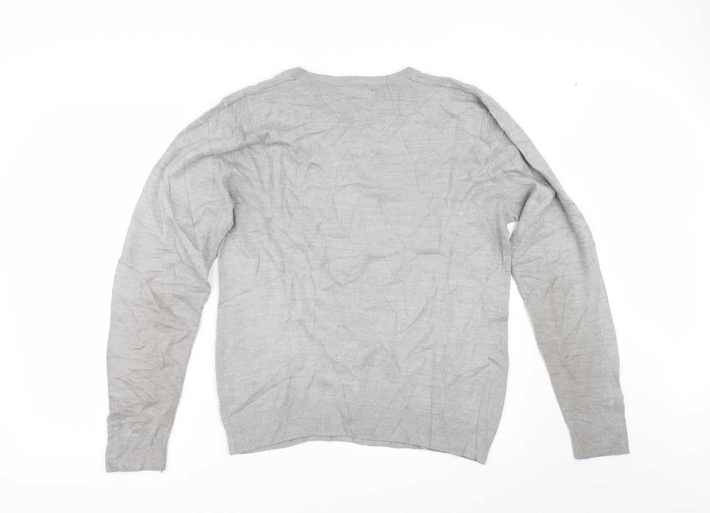 George Mens Grey   Pullover Jumper Size S