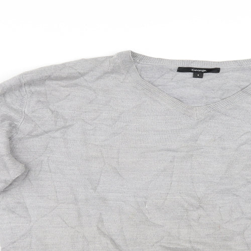 George Mens Grey   Pullover Jumper Size S