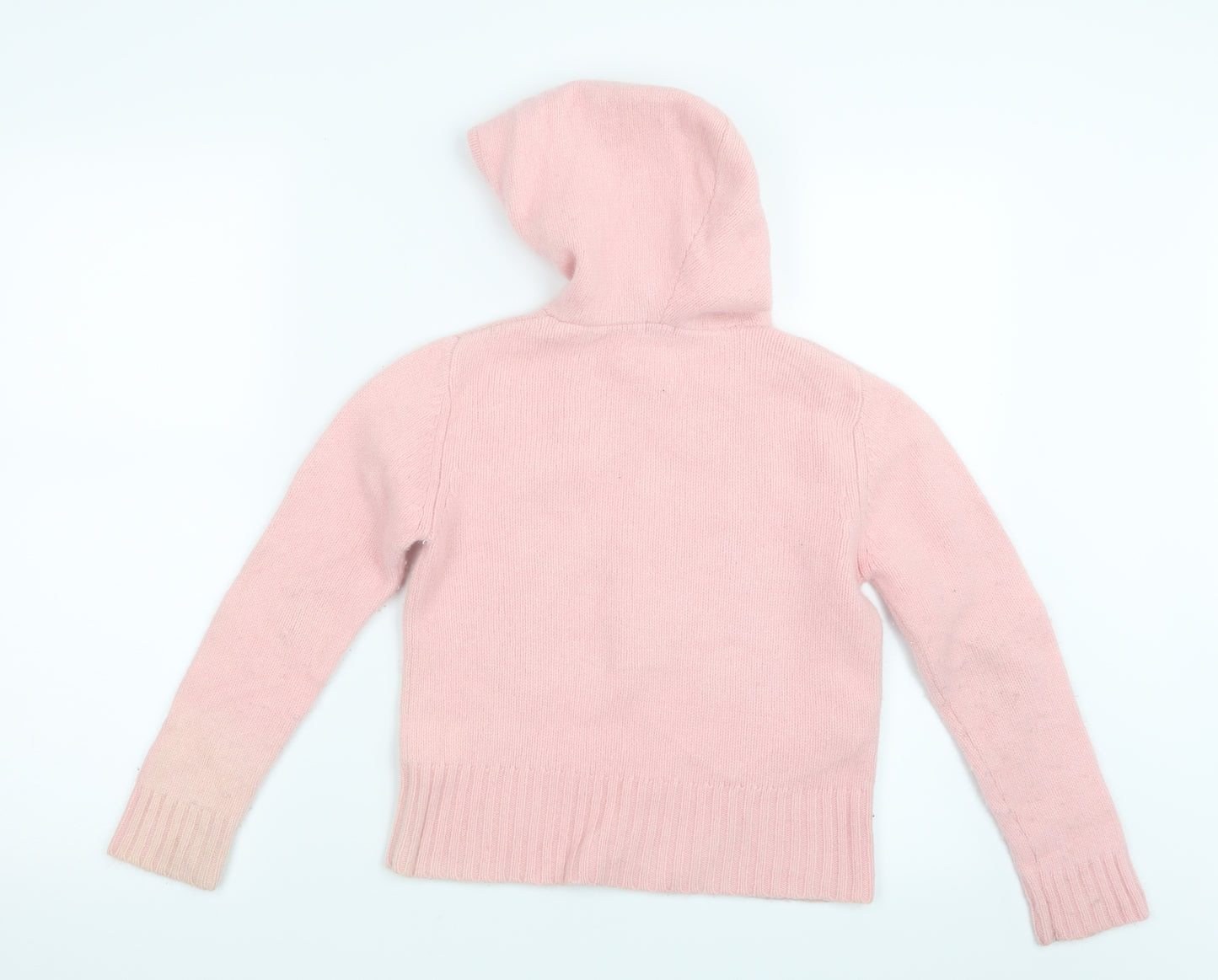 Monsoon Girls Pink   Pullover Hoodie Size 8-9 Years