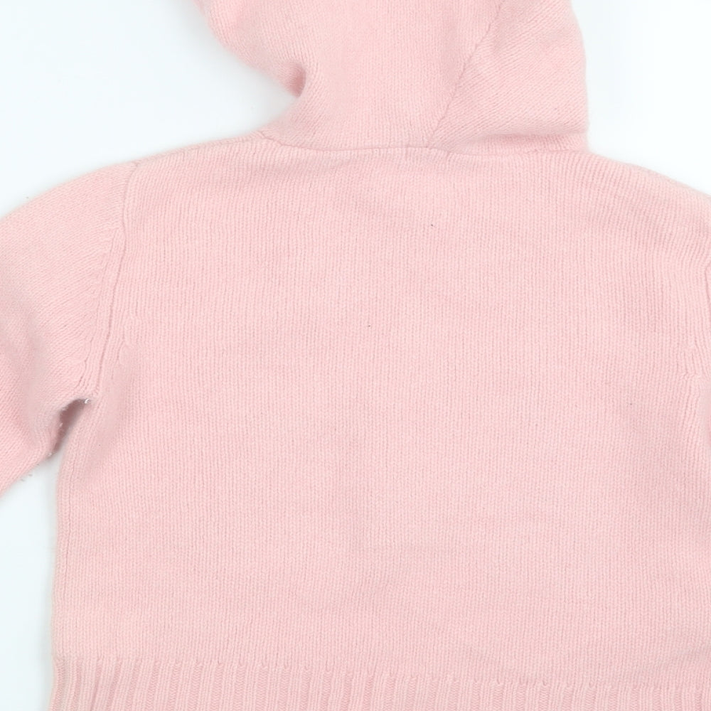 Monsoon Girls Pink   Pullover Hoodie Size 8-9 Years