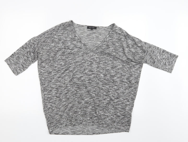 New Look Womens Grey Pullover Jumper Size S