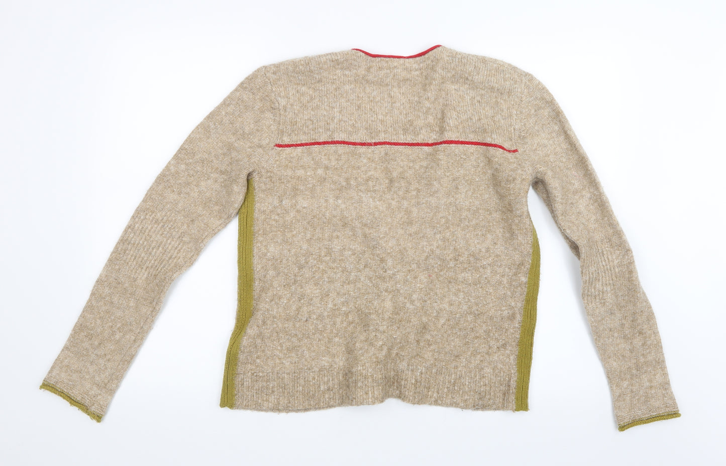 White Stuff Womens Beige  Knit Cardigan Jumper Size 12