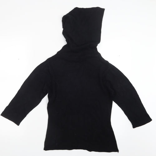 vedo verde Womens Black  Knit Pullover Jumper Size S