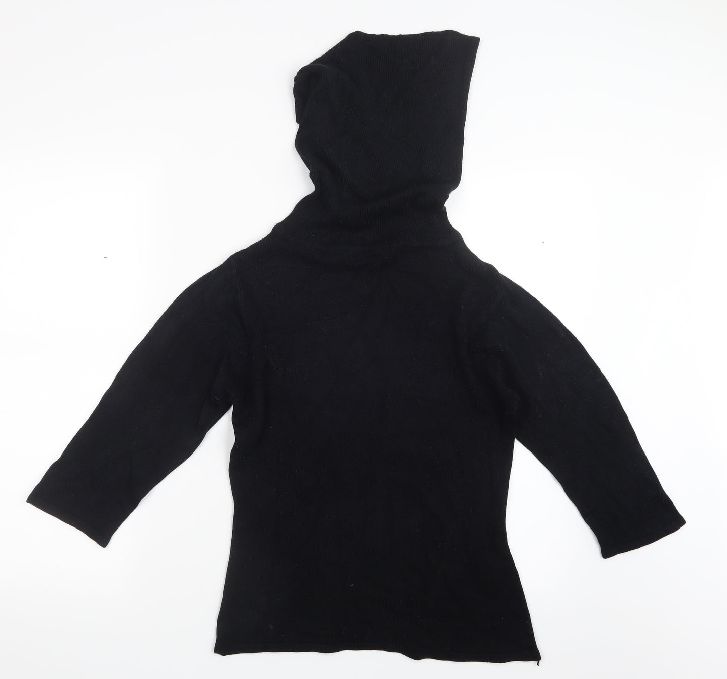 vedo verde Womens Black  Knit Pullover Jumper Size S