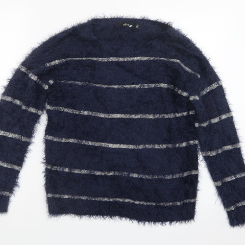 Ellos Womens Blue  Knit Pullover Jumper Size 6