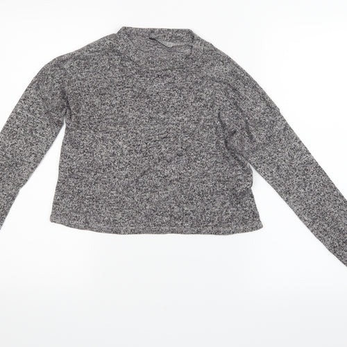 Atmosphere Womens Grey  Knit Pullover Jumper Size 6  - Cropped