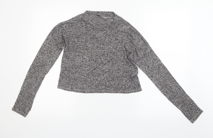 Atmosphere Womens Grey  Knit Pullover Jumper Size 6  - Cropped
