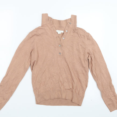 H&M Womens Beige   Basic T-Shirt Size XS