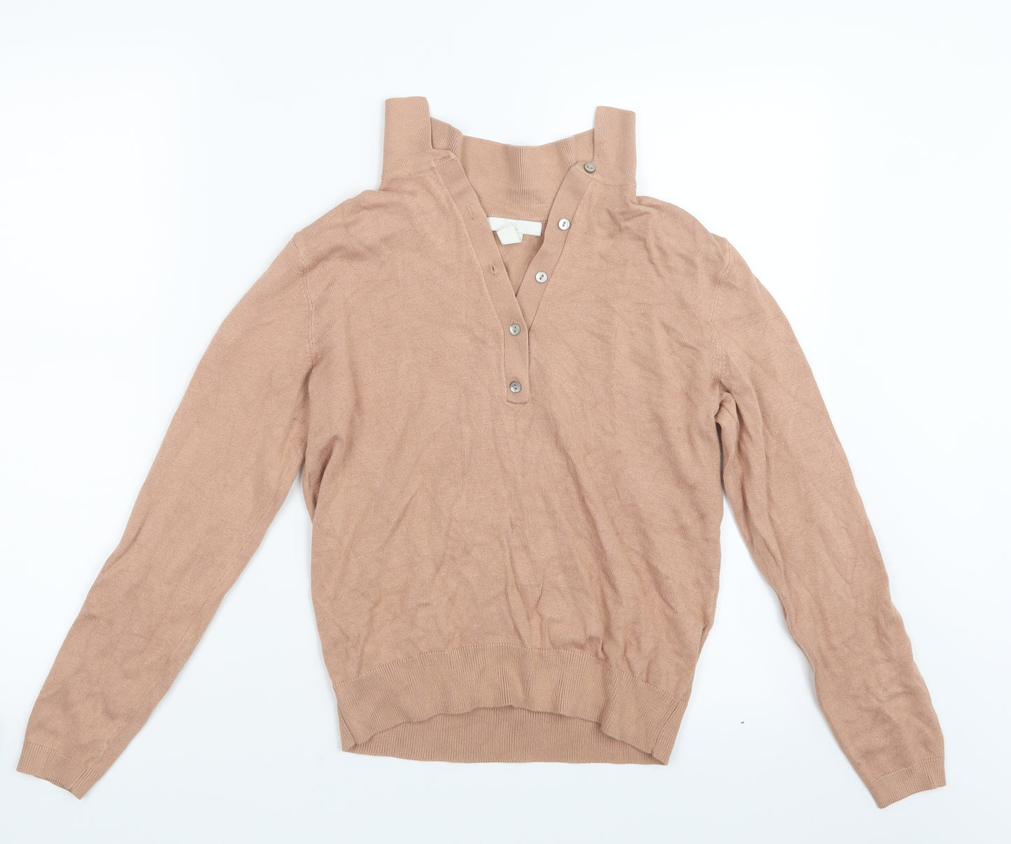H&M Womens Beige   Basic T-Shirt Size XS