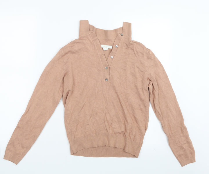 H&M Womens Beige   Basic T-Shirt Size XS