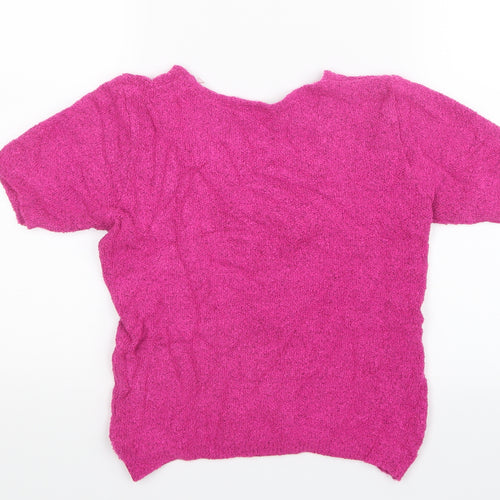 Preworn Womens Pink  Knit Pullover Jumper Size 10