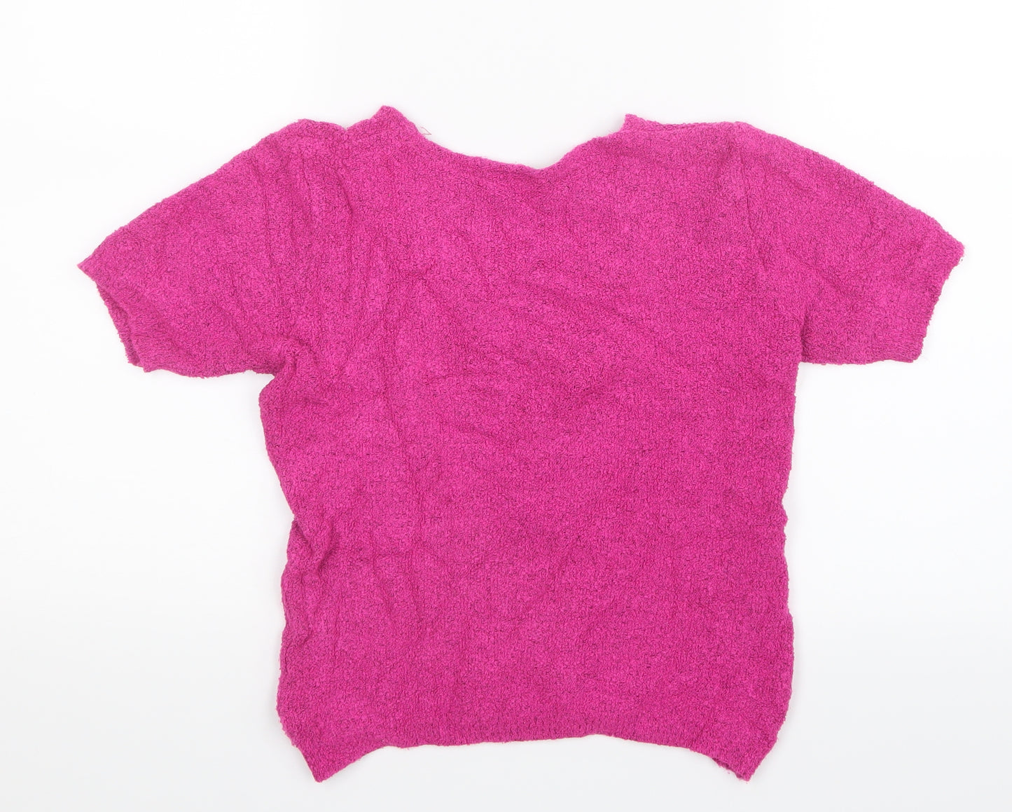 Preworn Womens Pink  Knit Pullover Jumper Size 10