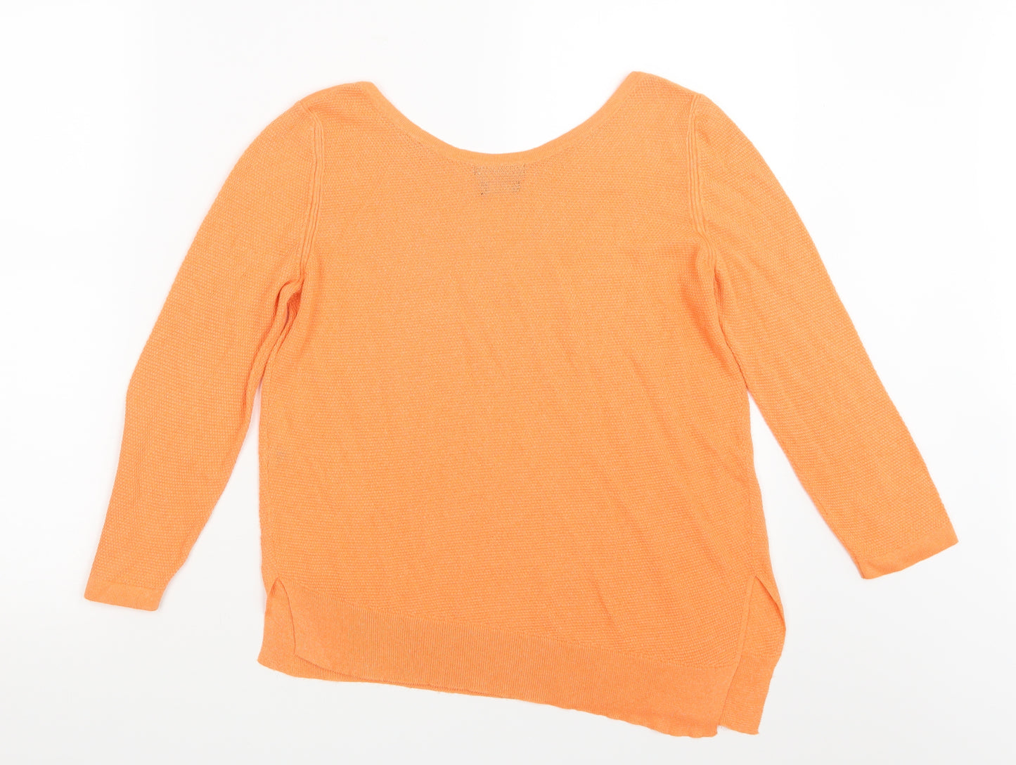 Massimo Dutti Womens Orange   Basic T-Shirt Size S